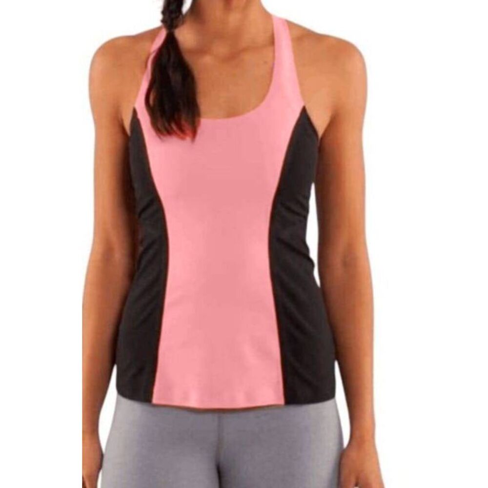 LULULEMON ATHLETICA Cool Racerback 'Surf Bonded' Pop Orange/Black Size 4